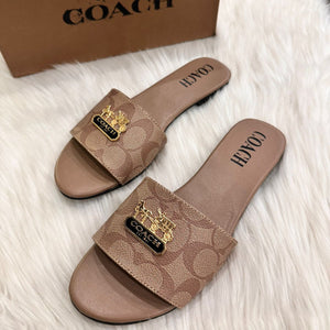 coach slide brown slide coach