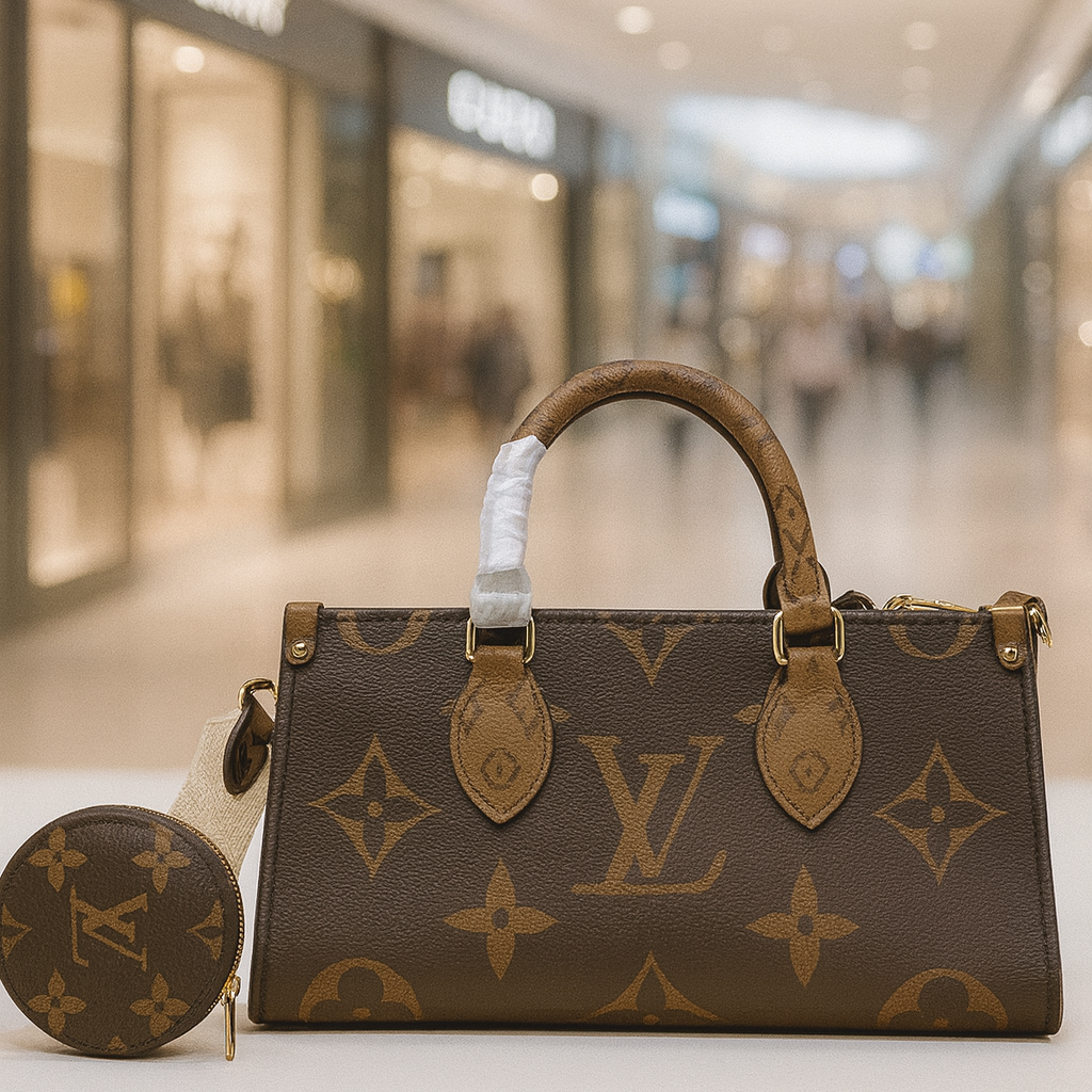 Lv Onthego East West Monogram Reverse Hand Bag