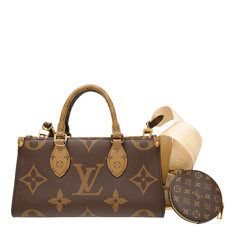 Lv Onthego East West Monogram Reverse Hand Bag