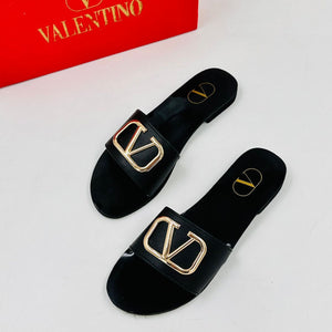 Valentino Slide black Valentino Slide branded slide
