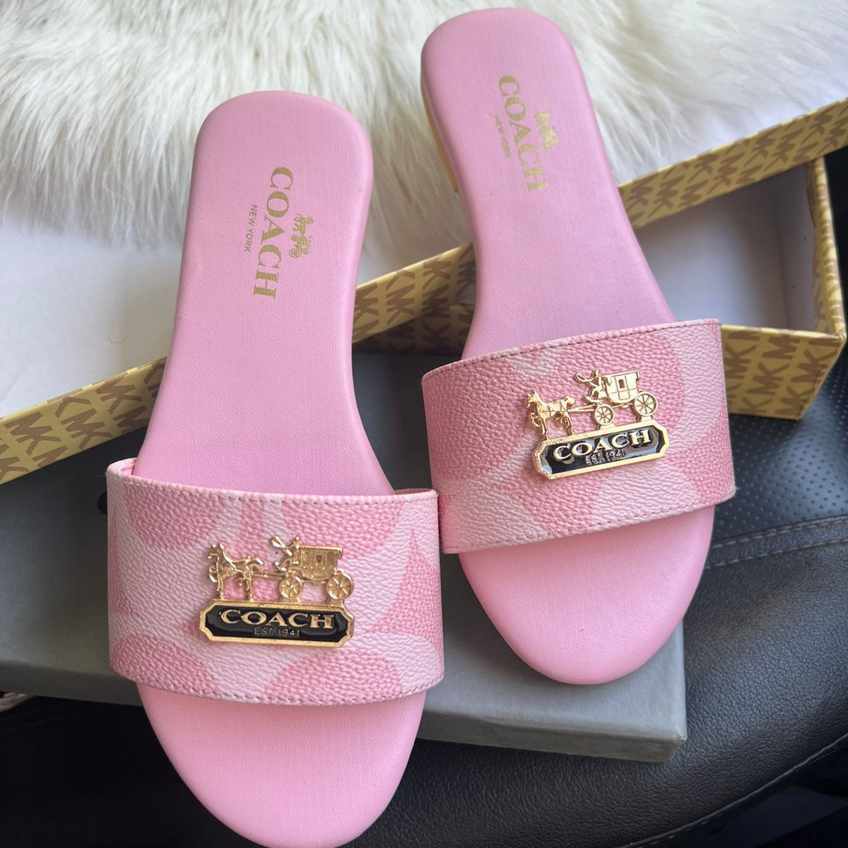 Coach Pink Slide