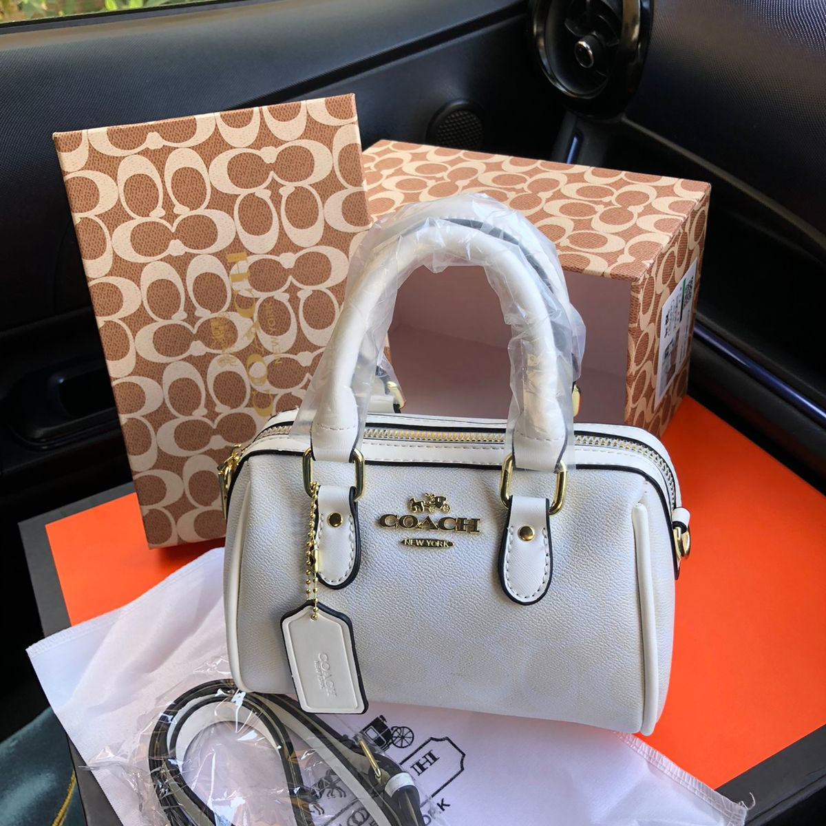 Coach Mini Rowan Crossbody In Signature Canvas