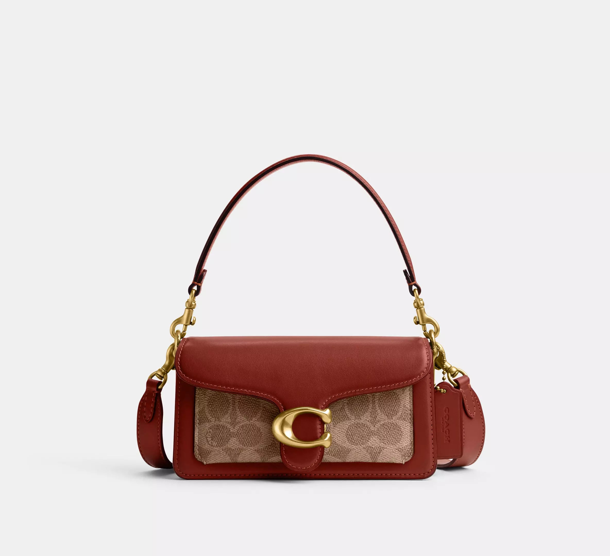 Coach TABBY Signature Canvas Shoulder Bag 26